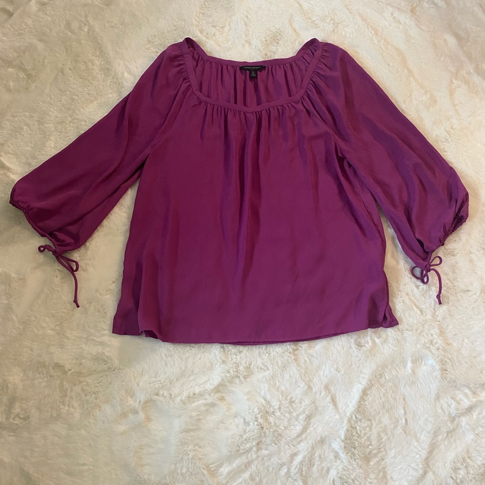 Banana Republic Magenta Raglan Blouse - Picture 4 of 5